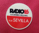 ANTIGUA PEGATINA ADHESIVO STICKER DE RADIO 16 RADIO16 F.M. ESTEREO POR SEVILLA RADIODIFUSIÓN EMISORA..SPAIN ESPAGNE... - Pegatinas