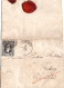 Sachsen 1858, Breitrandige 1/2 NGr. Auf Kl. Brief V. Nossen - Saxe