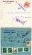 Spanien 1938/39, 4 Zensur Briefe N. Südamerika M. Versch. Frankaturen. 1x Reko - Storia Postale