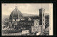 Cartolina Firenze, La Cattedrale Vista Dalla Cupala Di S. Lorenzo  - Firenze (Florence)