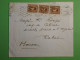 DN10 EGYPTE BELLE   LETTRE   1930 LE CAIRE  A RABAT MAROC +BANDE VERT. DE 3 TP ++ + AFF.  INTERESSANT++ - Lettres & Documents