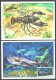 Moldova ,  Europa  2024 Underwater Flora And Fauna,  Fish, Crayfish, Set Maxicards - Mundo Aquatico