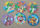 POG 008, Lot De 6 Pogs Pimousse - Other & Unclassified