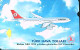 Turkey Phonecards THY Aircafts Airbus 340 PTT 60 Units Unc - Colecciones
