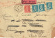 Tarifs Postaux France Du 09-08-1926 (155) Pasteur N° 181 1,50 F. X 3 + Semeuse Lignée 50 C.  Par Avion Poste Aux Armées - 1922-26 Pasteur