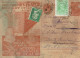 Tarifs Postaux France Du 09-08-1926 (178) Pasteur N° 174 30 C.  Taxe Poste Restante Payée Avec Timbre Ordinaire  Sur Ent - 1922-26 Pasteur