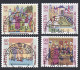 PRO/P. COLLECTION SERIE TIMBRES OBLITERES 1er/J.23.5.1989. C/S.B.K. Nr:B223/26. Y&TELLIER Nr:1319/22. MICHEL Nr:1393/96. - Usati