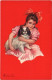 PC ARTIST SIGNED, COLOMBO, CHILD WITH A DOG, Vintage Postcard (b53017) - Colombo, E.
