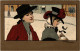 PC ARTIST SIGNED, PARKINSON, TWO LADIES IN THE SNOW, Vintage Postcard (b52985) - Parkinson, Ethel