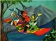 PC DISNEY, THREE RIDERS, DONALD DUCK, Modern 3D Postcard (b52883) - Disneyworld
