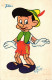 PC DISNEY, TOBLER, PINOCCHIO, Vintage Postcard (b52855) - Disneyworld