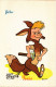 PC DISNEY, TOBLER, FOXIE, Vintage Postcard (b52854) - Disneyworld