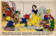 PC DISNEY, SNOW WHITE, POUR DISTRAIRE SES AMIS, Vintage Postcard (b52841) - Disneyworld