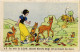 PC DISNEY, SNOW WHITE, SES AMIS DE LA FORÉT, Vintage Postcard (b52830) - Disneyworld