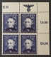 GERMANY THIRD 3rd REICH ORIGINAL 1944 POLAND OCC. GENERAL GOVERNMENT MARGIN BLOCK MNH - Occupation 1938-45