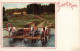 PC RUSSIAN ART FERRY ARTIST SIGNED (a56547) - Russia