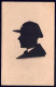 +++ CPA - Fantaisie - SILHOUETTE - Découpi - Portrait Homme Avec Casquette // - Silhouette - Scissor-type