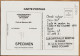 26502 / ⭐ COLMAR Haut Rhin Carte De MEMBRE 1990 CLUB CARTOPHILE BEDEPHILE  SPECIMEN Tirage Confidentiel - BURET Annotée - Colmar