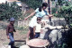 4 SLIDES SET 1974 WATER WELL GIRL BOYS ENFANTS PORTUGAL  AMATEUR 35mm DIAPOSITIVE SLIDE Not PHOTO No FOTO Nb4059 - Dias