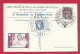 !!! CARTE DE L'EXPOSITION PHILATÉLIQUE DE NICE DE 1931 AVEC VIGNETTE ET CACHET TEMPORAIRE - Briefmarkenmessen