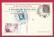 !!! CARTE DE L'EXPOSITION PHILATÉLIQUE DE NICE D'AVRIL 1931 AVEC VIGNETTE ET CACHET TEMPORAIRE - Briefmarkenmessen
