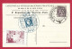 !!! CARTE DE L'EXPOSITION PHILATÉLIQUE DE NICE D'AVRIL 1931 AVEC VIGNETTE ET CACHET TEMPORAIRE - Philatelic Fairs