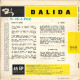 EP 45 RPM (7") Dalida  "  Canta In Italiano  " - Altri - Francese