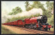 Artist's Pc Englische Eisenbahn, Dampflokomotive Unterwegs, Royal Scot  - Eisenbahnen