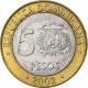 République Dominicaine, 5 Pesos, 2002, Bimétallique, SPL, KM:89 - Dominicaanse Republiek