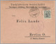 LUXEMBOURG 1915 TUCHFABRIKEN SCHLEIFMÜHL PULVERMÜHL - 12½c William IV - Luxembourg-Gare A To Germany - 1906 Guglielmo IV