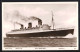 AK Passagierschiff R.M.S. Queen Mary Der Cunard White Star Line Auf Hoher See  - Paquebots