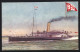 Künstler-AK Passagierschiff SS Southend Belle In Fahrt  - Steamers