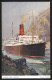 Künstler-AK Cunard RMS Laconia  - Paquebots