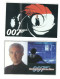 2  POSTCARDS JAMES BOND OO7 - Plakate Auf Karten