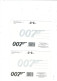 2  POSTCARDS JAMES BOND OO7 - Posters On Cards