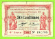 FRANCE / CHAMBRE De COMMERCE De DIJON/ 50 CENT. / 1er DECEMBRE  1919 / N° 187,785 / 4eme SERIE - Handelskammer