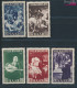 Saarland 309-313 (kompl.Ausg.) Geprüft Postfrisch 1951 Volkshilfe: Gemälde (II) (10377625 - Unused Stamps