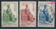 Saarland 293-295 (kompl.Ausg.) Geprüft Gestempelt 1950 Heiliges Jahr (10377620 - Used Stamps
