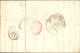 Lombardo-Venetia 1843 Franca Brief Von Mailand Nach -Frankreich, TS1  Mit Stempel Sarde Pont De B(eauvoisin) - 1. ...-1850 Vorphilatelie