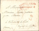 Lombardo-Venetia 1843 Franca Brief Von Mailand Nach -Frankreich, TS1  Mit Stempel Sarde Pont De B(eauvoisin) - ...-1850 Préphilatélie