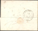 Lombardo-Venetia 1843 Franca Brief Von Mailand Nach -Frankreich, TS1  Mit Stempel Sarde Pont De B(eauvoisin) - ...-1850 Préphilatélie