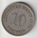 DEUTSCHES REICH 1907 J: 10 Pfennig, KM 12 - 10 Pfennig