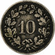 Suisse, 10 Rappen, 1876, Argent, TB+ - Altri & Non Classificati