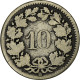 Suisse, 10 Rappen, 1851, Strasbourg, Billon, TB, KM:6 - Altri & Non Classificati