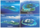 TAHITI - Vue Aérienne Des îles De La Société - Tahiti, Moorea, Raiatea, Tahaa Et Huahine - Carte Postale - Frans-Polynesië