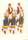 Delcampe - Yougoslavie Croatie Serbie Monténégro Lot De 8 Cartes Costumes Traditionnels Danse Folklore - Yugoslavia