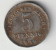 DEUTSCHES REICH 1916 D: 5 Pfennig, KM 19 - 5 Pfennig