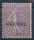 Andorra - Französische Post 12 Mit Falz 1931 Aufdruckausgabe (10368747 - Ungebraucht