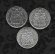 LOT DE 3 PIECES ARGENT DE 10FRS TYPE HERCULE 1968 . - 10 Francs