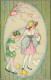 CHIOSTRI SIGNED 1920s POSTCARD - GIRLS & FLOWERS TREE - EDIT BALLERINI & FRATINI - N.231 (5608) - Chiostri, Carlo